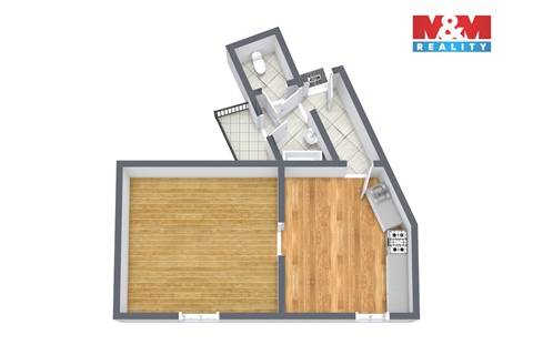 Prodej bytu 1+1, 45 m² 14