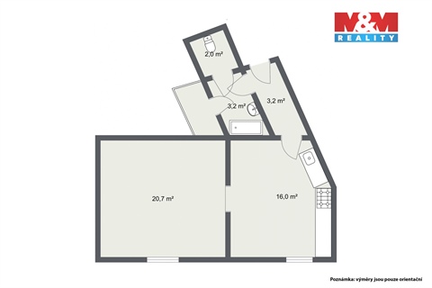 Prodej bytu 1+1, 45 m² - 12