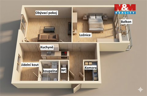 Prodej bytu 2+1, 62 m² 4