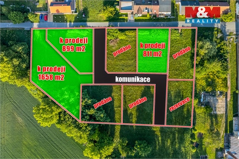 Prodej stavebního pozemku, 899 m² - 2