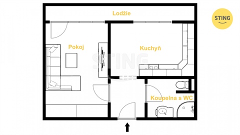 Prodej bytu 1+1, 45 m² 12