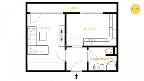 Prodej bytu 1+1, 45 m² 12