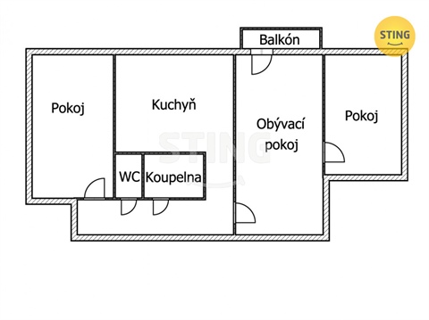 Pronájem bytu 3+1, 68 m² - 8