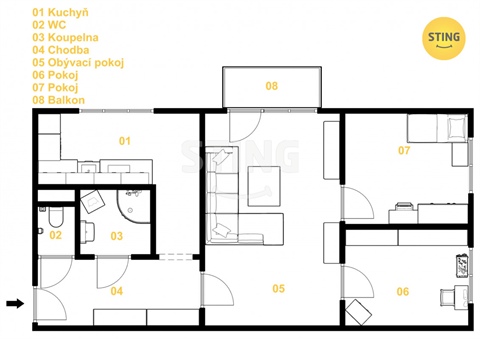 Prodej bytu 3+1, 65 m² - 14
