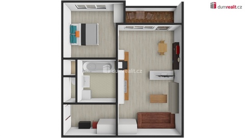 Pronájem bytu 2kk, 38 m² - 6