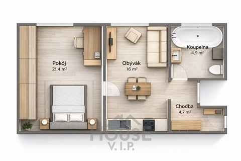 Prodej bytu 2kk, 47 m² 20