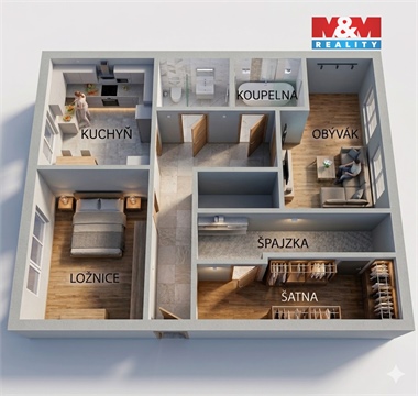 Prodej bytu 2+1, 62 m² 10