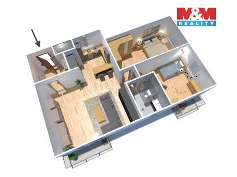 Prodej bytu 3kk, 80 m² 24