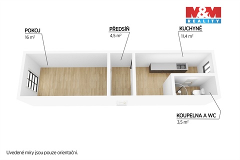 Pronájem bytu 1+1, 37 m² 12