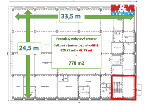 Pronájem skladu / haly, 724 m² 2