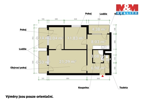 Prodej bytu 3+1, 73 m² 8
