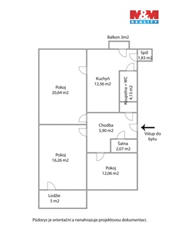 Prodej bytu 3+1, 75 m² - 24