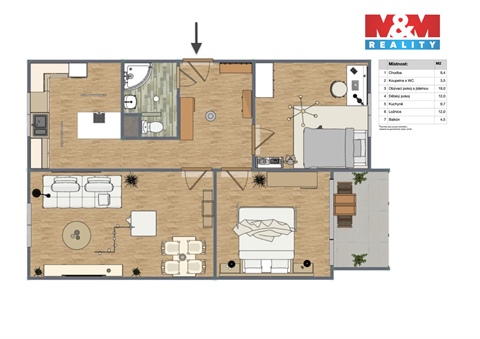 Prodej bytu 3+1, 68 m² - 12