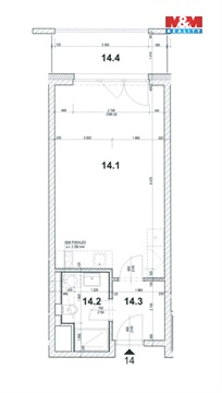 Pronájem bytu 1kk, 35 m² 22