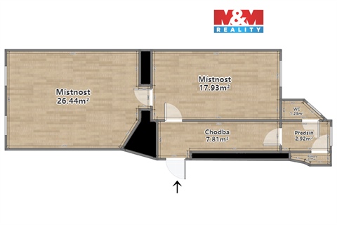 Pronájem kanceláře, 51 m² 0