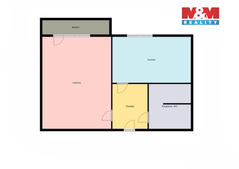 Prodej bytu 1+1, 41 m² - 2