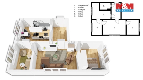 Prodej bytu 3+1, 62 m² - 4