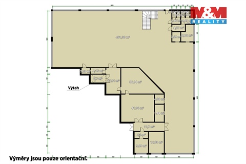 Pronájem obchodních prostor, 641 m² 2