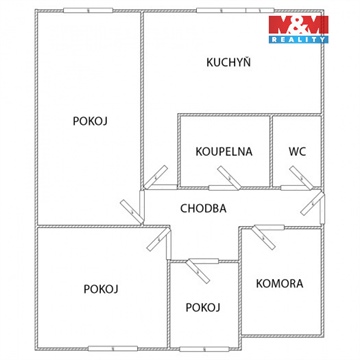 Prodej bytu 3+1, 59 m² - 6