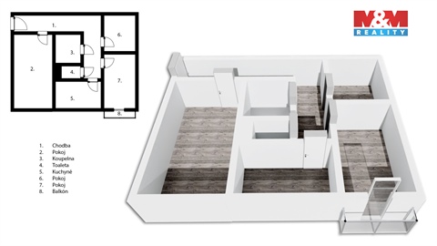 Prodej bytu 3+1, 71 m² 16