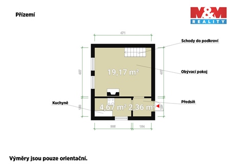 Prodej chaty / chapuly, 43 m² - 14