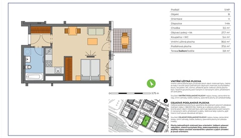 Prodej bytu 1kk, 38 m² 0