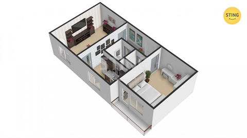 Prodej bytu 2+1, 55 m² - 2