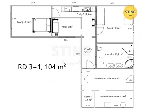 Prodej rodinného domu, 95 m² 16