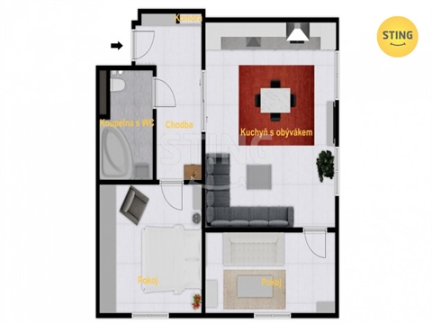 Prodej bytu 3kk, 64 m² - 22