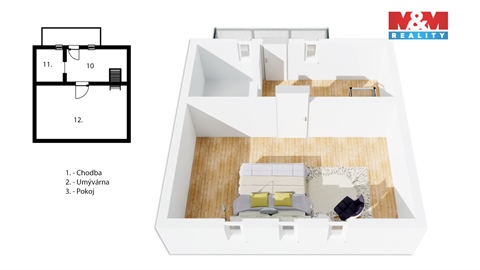 Prodej chaty / chapuly, 69 m² - 10