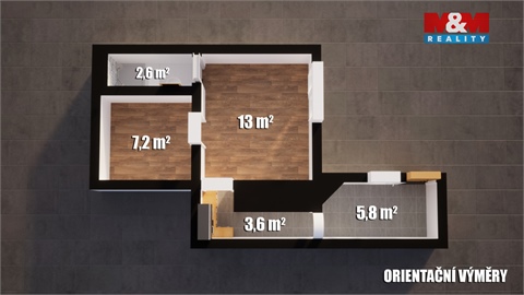 Prodej bytu 2kk, 39 m² 10