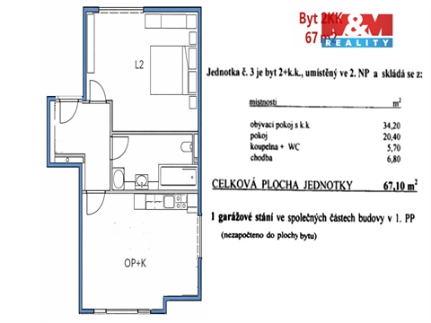 Prodej bytu 2kk, 67 m² 12