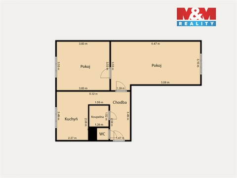 Prodej bytu 2+1, 52 m² 16