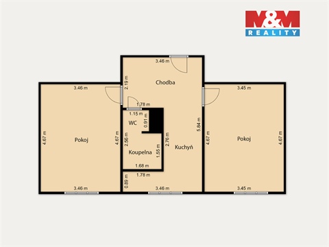Prodej bytu 2+1, 52 m² - 12