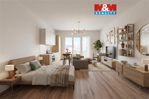 Pronájem bytu 1kk, 34 m² 0