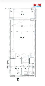 Pronájem bytu 1kk, 34 m² 20