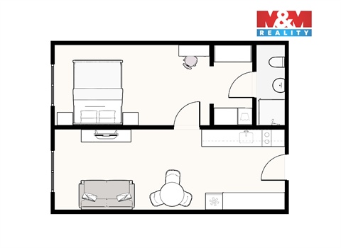 Prodej bytu 2kk, 46 m² 12