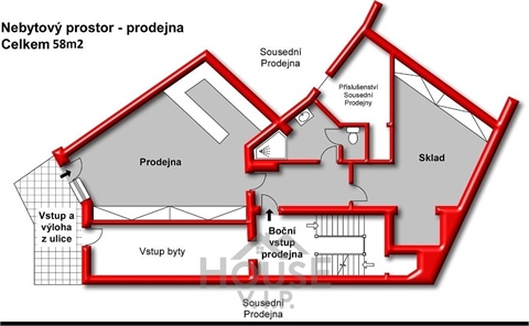 Prodej obchodních prostor, 58 m² - 12
