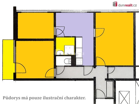 Pronájem bytu 3+1, 64 m² 6