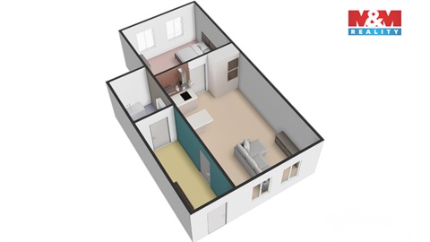 Pronájem bytu 2kk, 56 m² - 18