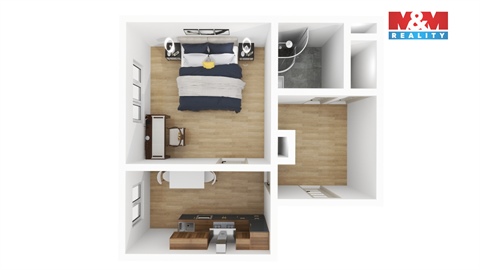 Pronájem bytu 1+1, 40 m² - 12