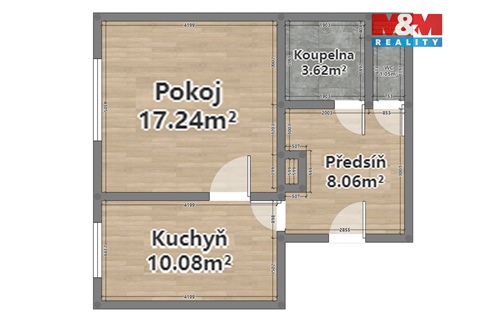 Pronájem bytu 1+1, 40 m² 12