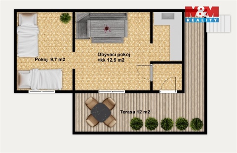 Prodej chaty / chapuly, 43 m² - 18