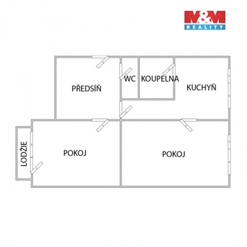 Prodej bytu 2+1, 52 m² 14