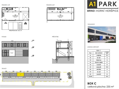 Pronájem skladu / haly, 470 m² - 2