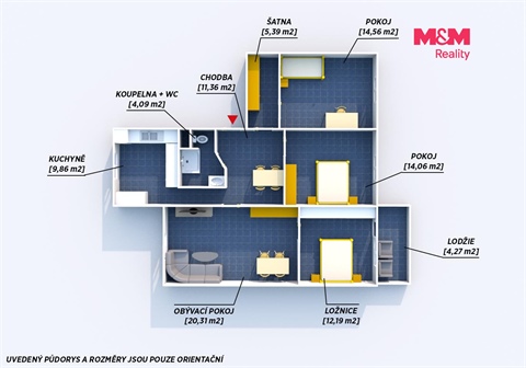 Prodej bytu 4+1, 92 m² - 6