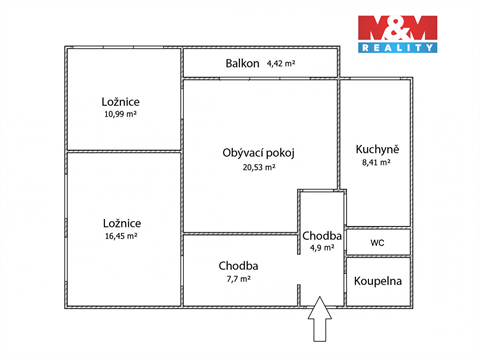 Prodej bytu 3+1, 78 m² - 16