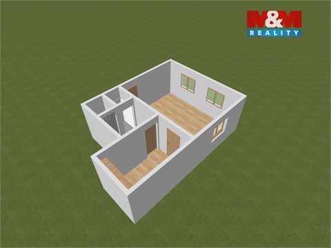 Pronájem bytu 2kk, 40 m² - 2