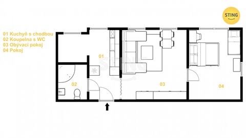 Prodej bytu 2+1, 67 m² 14