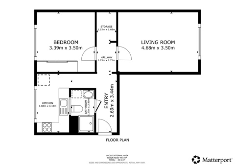 Pronájem bytu 2+1, 50 m² - 12